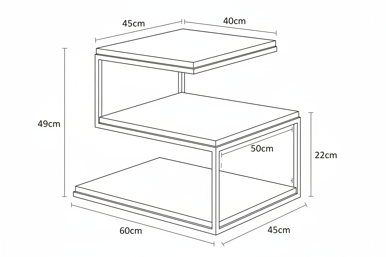 MESA AUXILIAR ESCALONADA