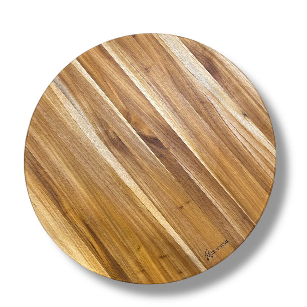 TABLA CIRCULAR GIRATORIA TECA