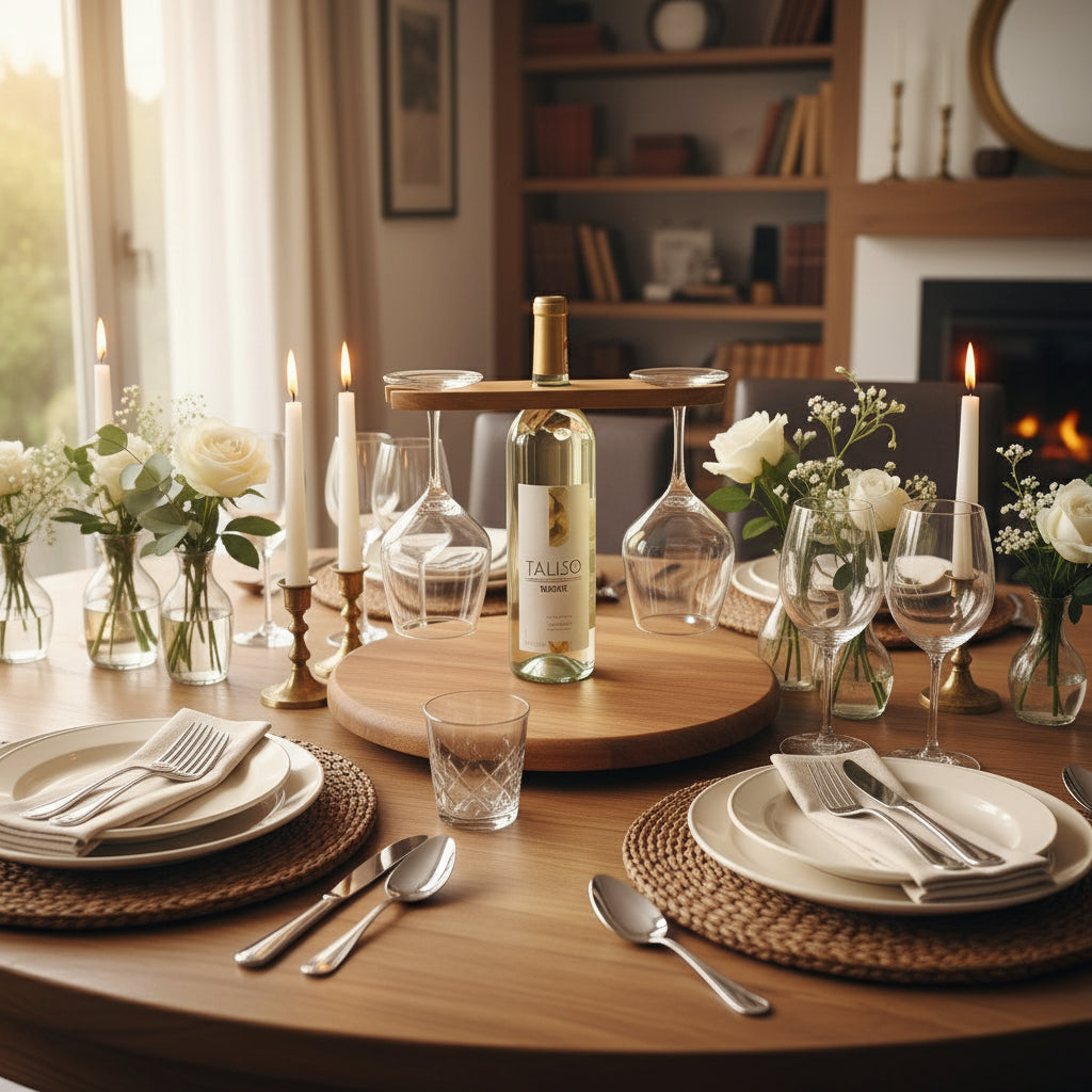 SOPORTE BOTELLAS 2 COPAS